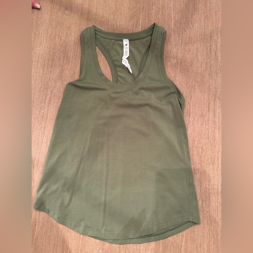 lululemon Green Racerback Tank Top Size 2